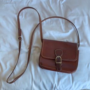 Leather shoulder bag